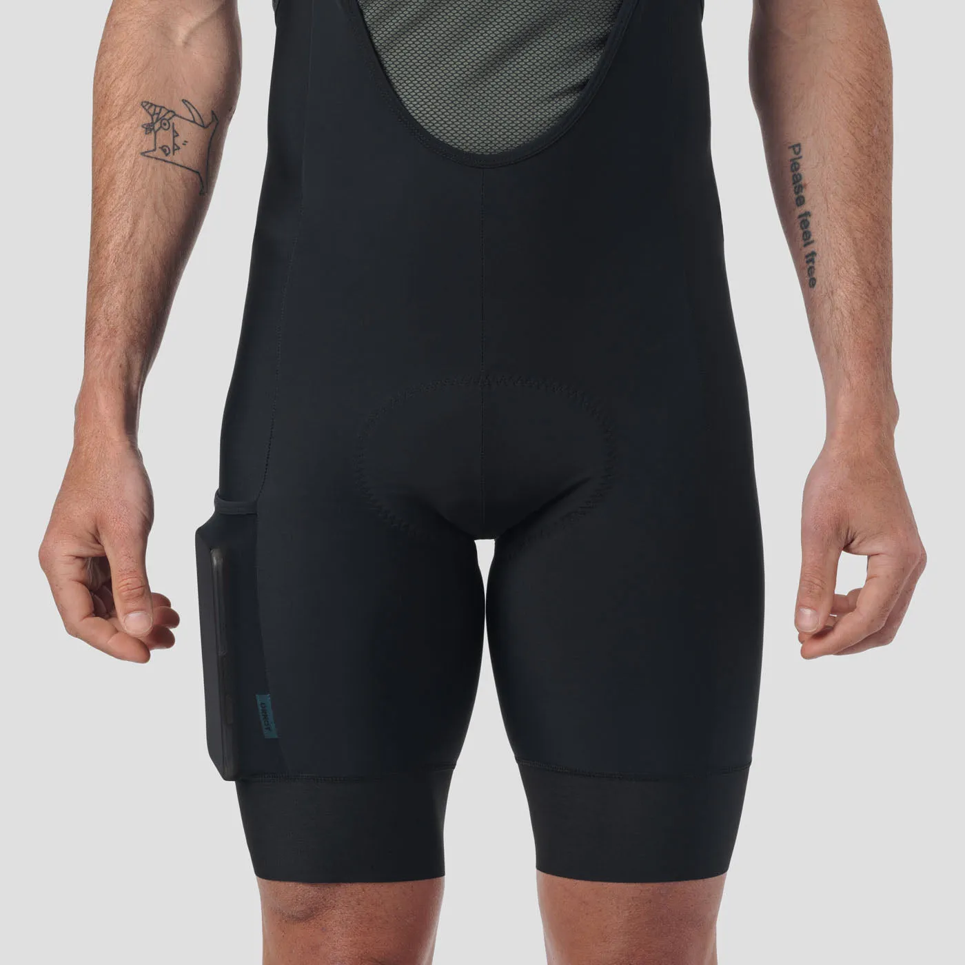 Men's Work Bib Short - Obsidian