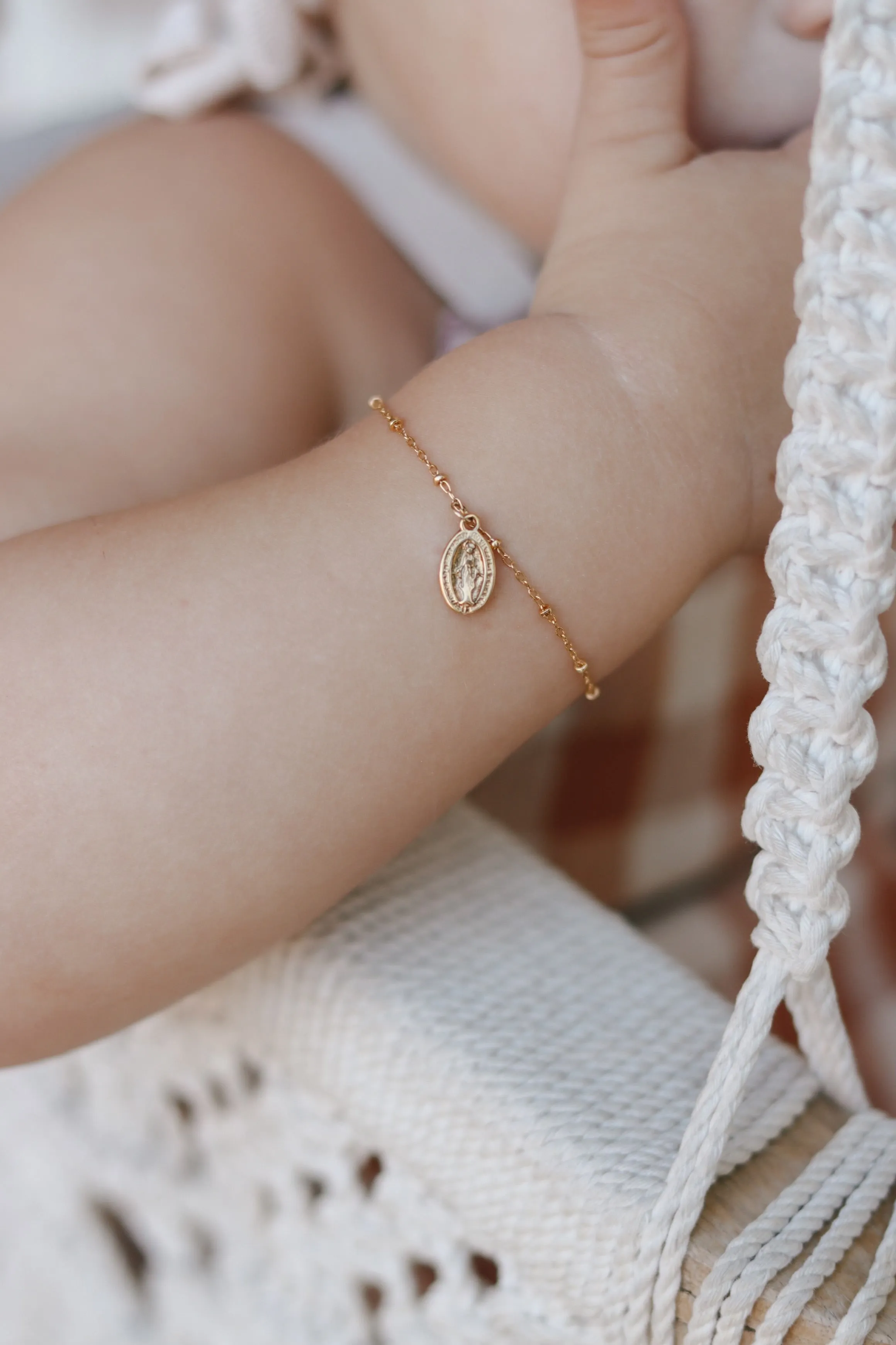 Miraculous Medal Bracelet Set - Mommy and Me