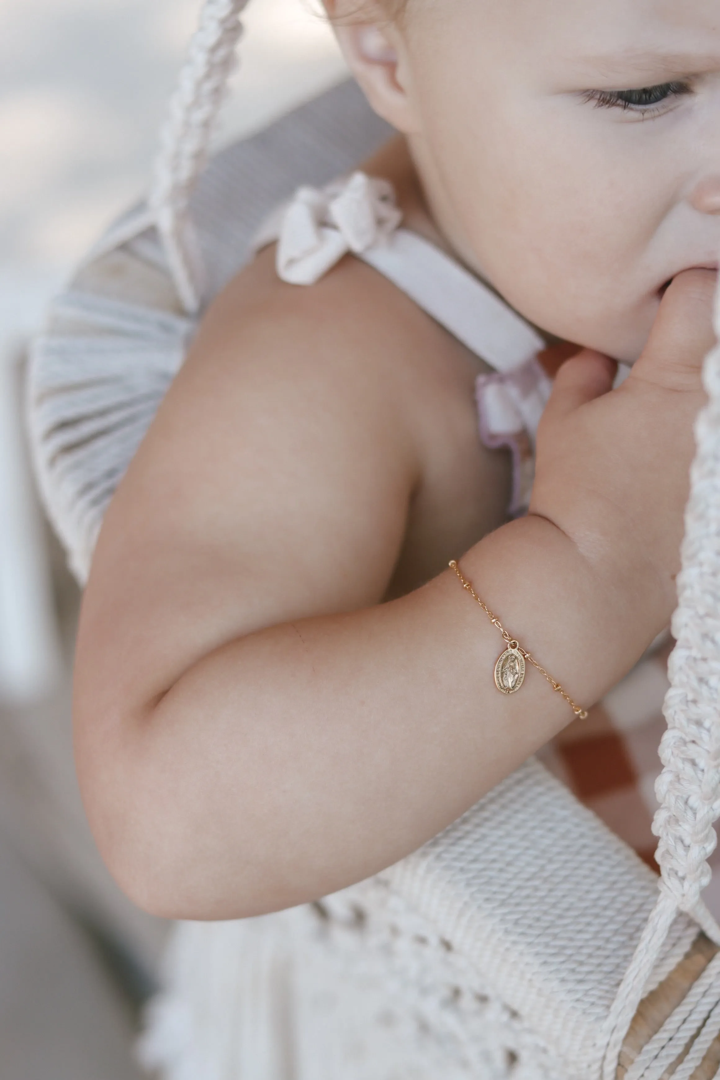 Miraculous Medal Bracelet Set - Mommy and Me