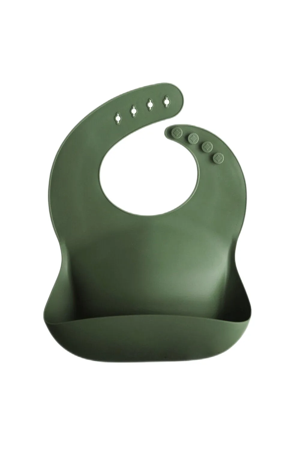 Mushie - Silicone Bib - Forest Green