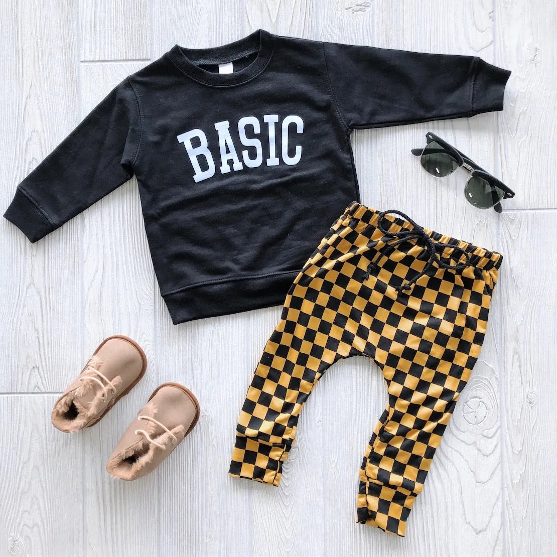 Mustard Checkered Harems