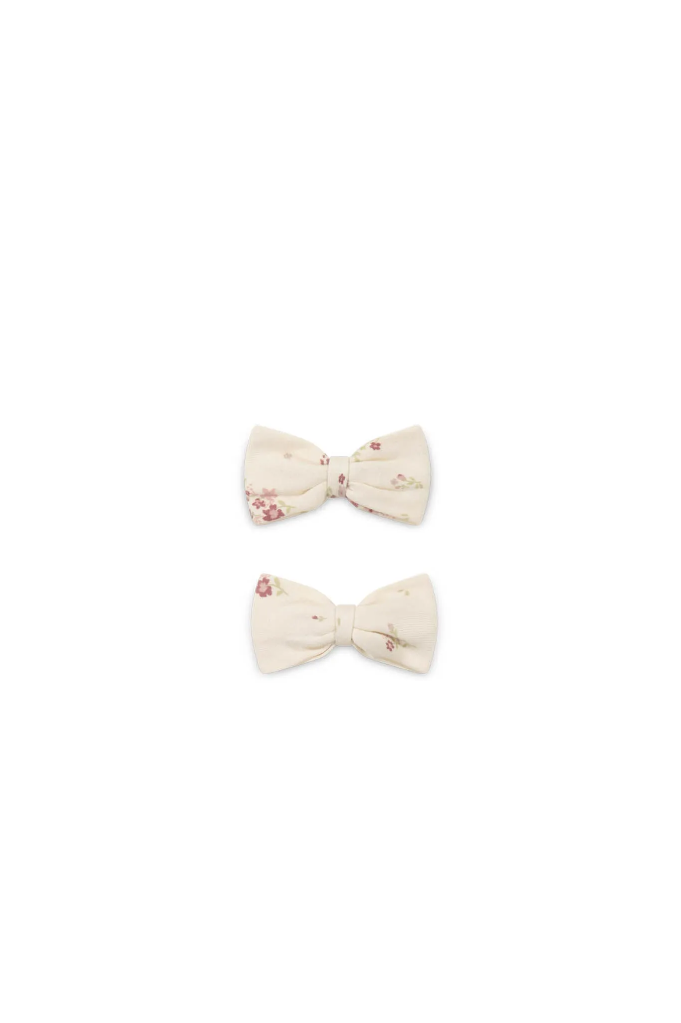 Organic Cotton Bow 2PK - Lauren Floral Tofu