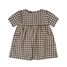 Organic Zoo Gingham Gather Dress