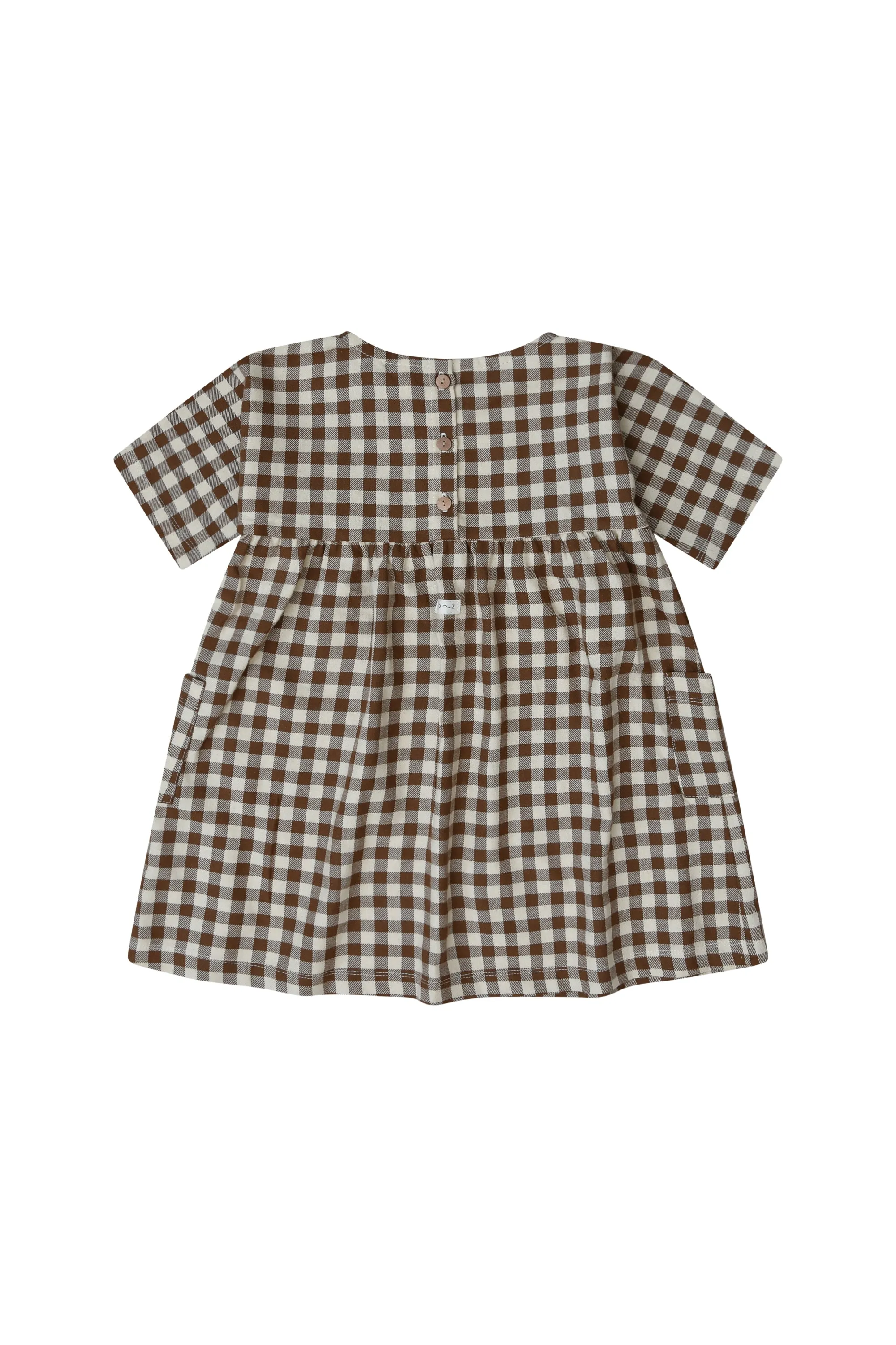 Organic Zoo Gingham Gather Dress