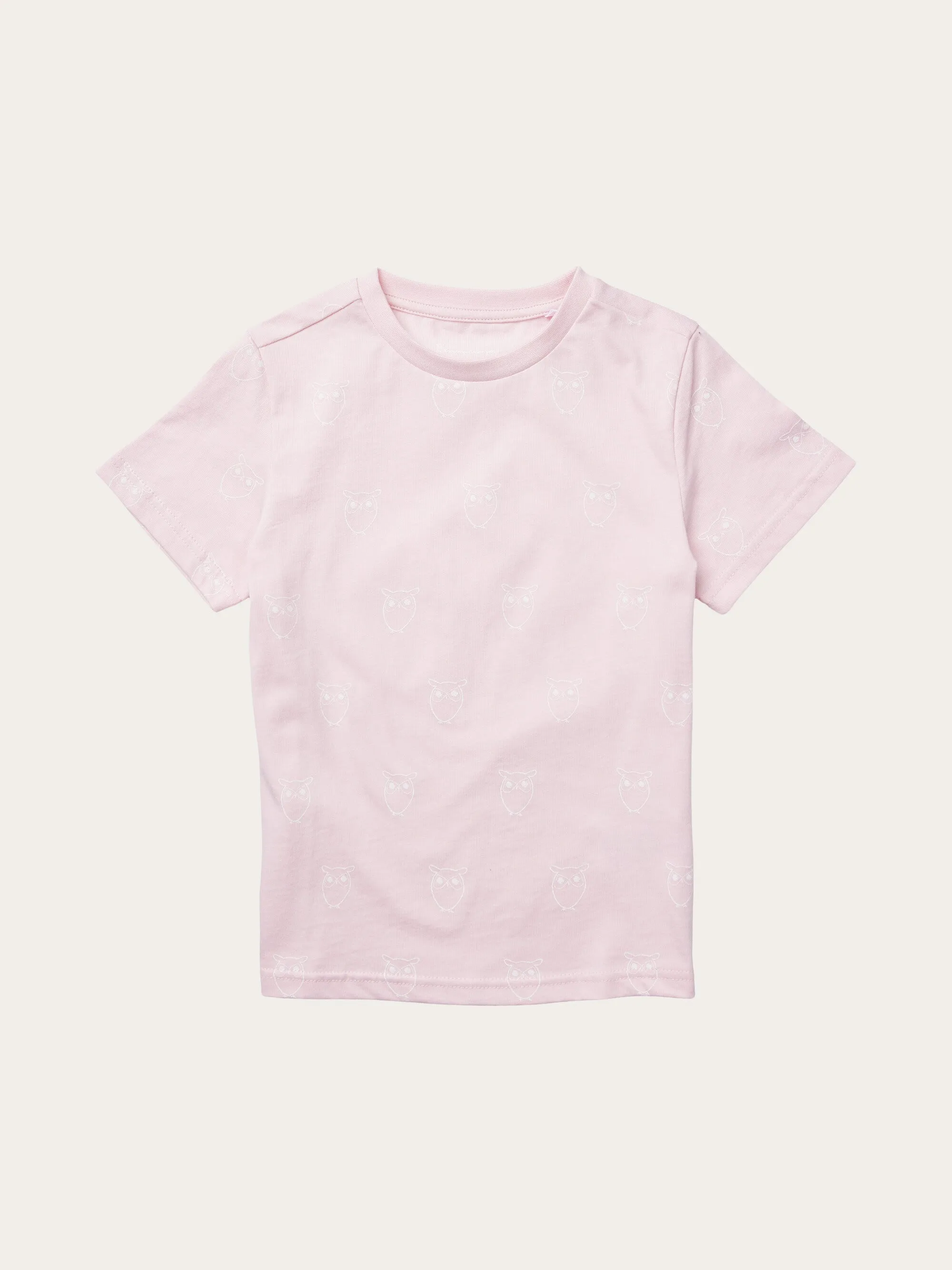 Owl AOP t-shirt - Parfait Pink