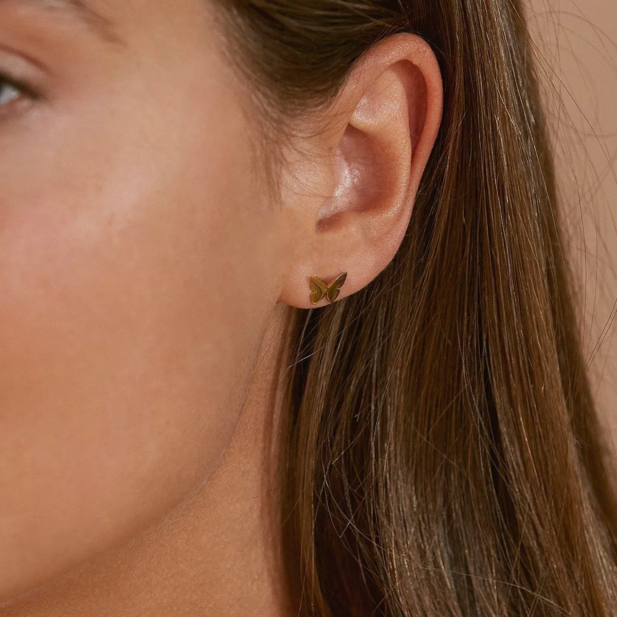 PAPILLON STUDS GOLD