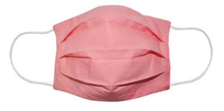 Peach Fabric Face Mask (Adult)