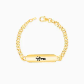 Personalised Golden Name Kids Bracelet