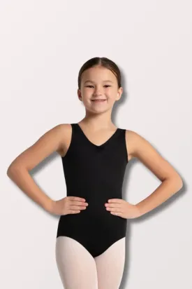 Pinch Front V Neck Leotard - Black