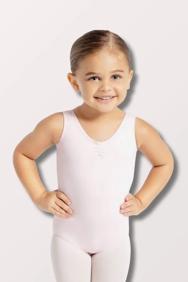 Pinch Front V Neck Leotard - Pink