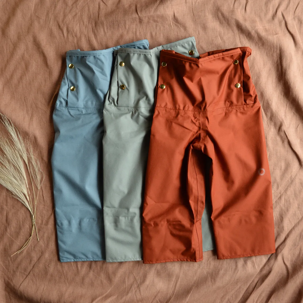 Rain Sailor Pants for Kids 100% recycled PET - Rosemary (2-10y)