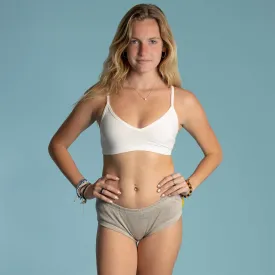 RAQUEL 100% Organic Linen Boy Short Panty (OC Thread, 100% Biodegradable Organic Elastic Option))