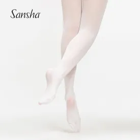 Sansha Adult and Children's Soft Ballet footed Dance Tights t99  Available in Black, White and Ballet Pink