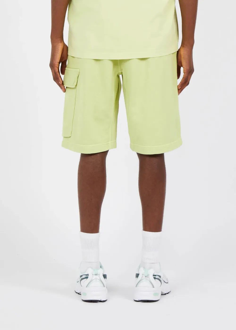 Short C.P. Company sweatbermuda-cargo vert pastel