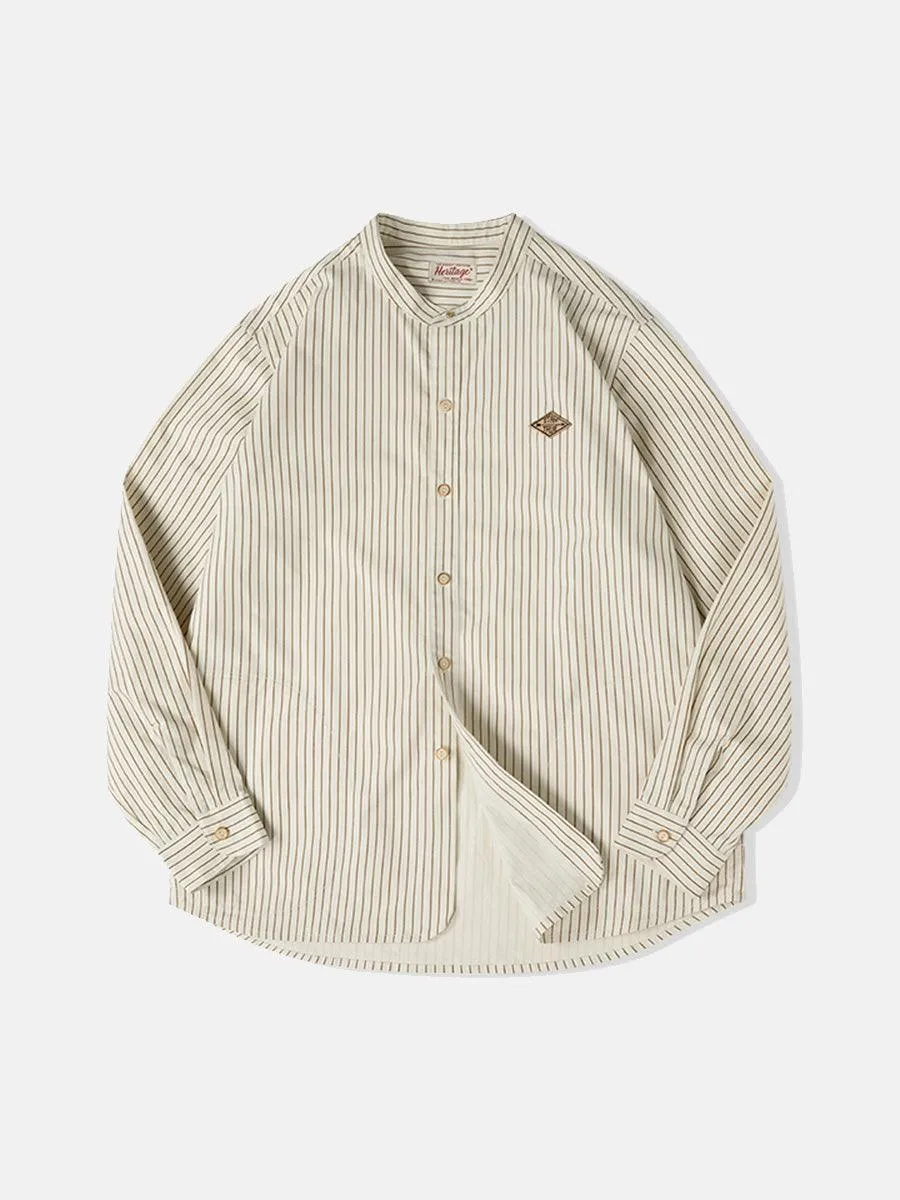 Striped 1980s Baseball Shirt