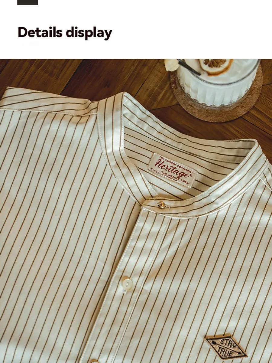 Striped 1980s Baseball Shirt