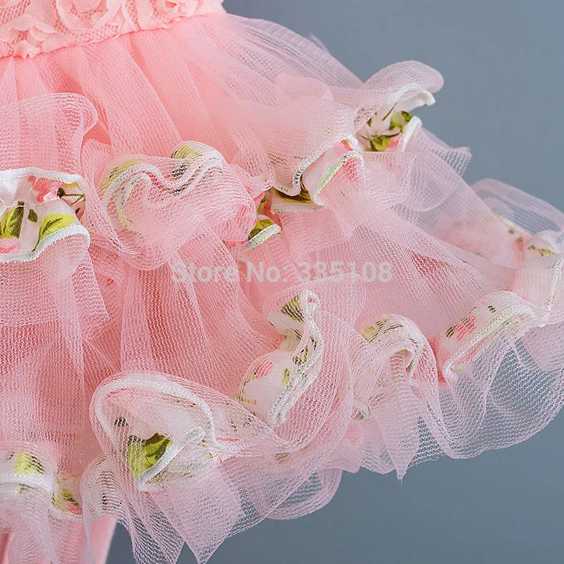 Summer Lace Tutu Dress with Matching Headband (Multiple Colors)