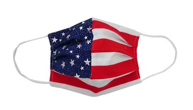 USA Flag Fabric Face Mask (Adult/Child)