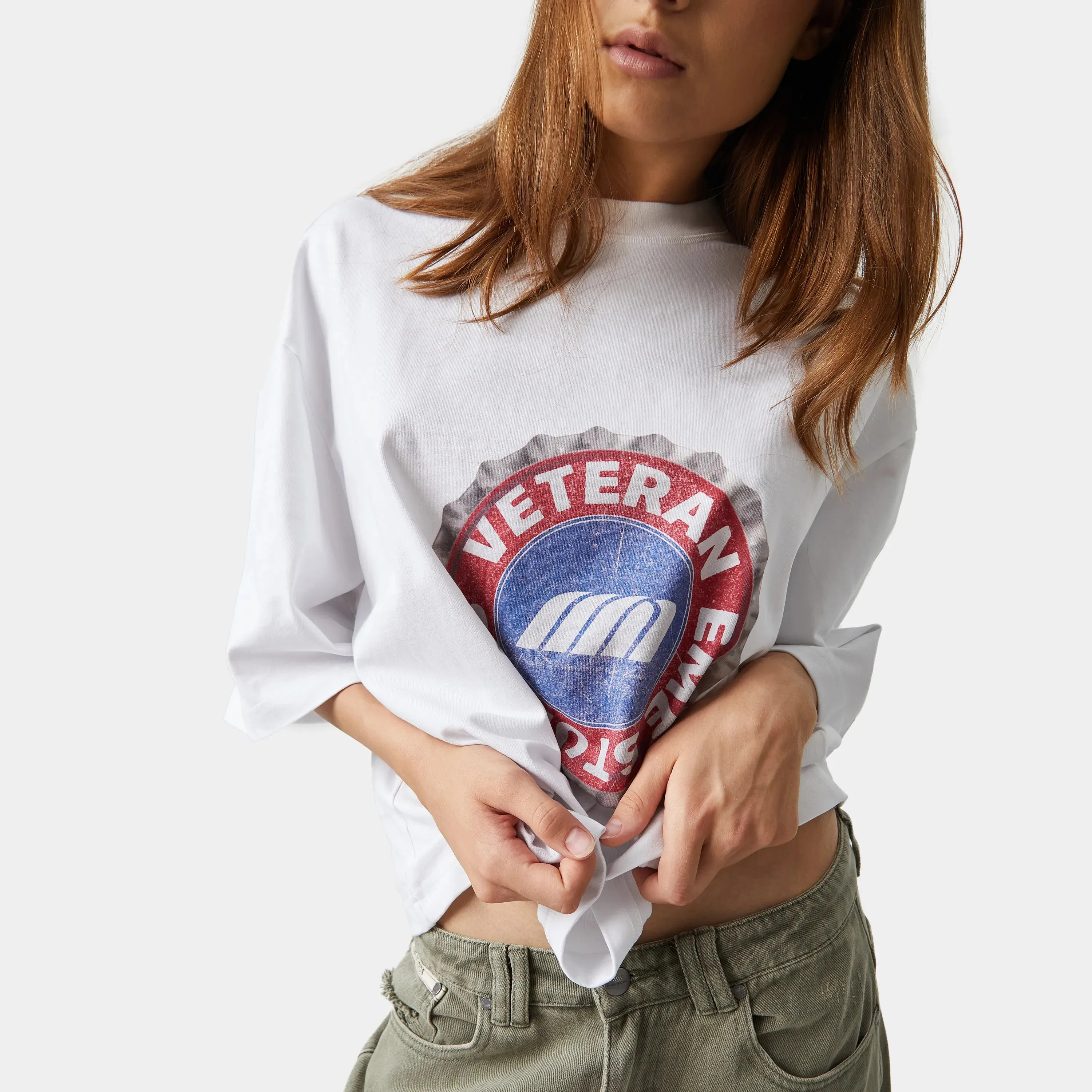 V.S. Pearl Cropped Boxy Tee