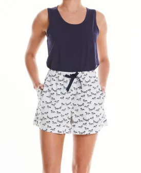 Women's Horse Print Pyjama Short Set