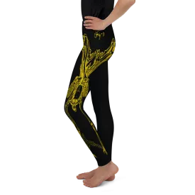 Youth CONTORTURE Leggings: Solid Gold